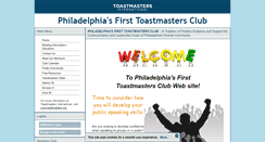 Desktop Screenshot of philadelphiasfirsttoastmasters.com
